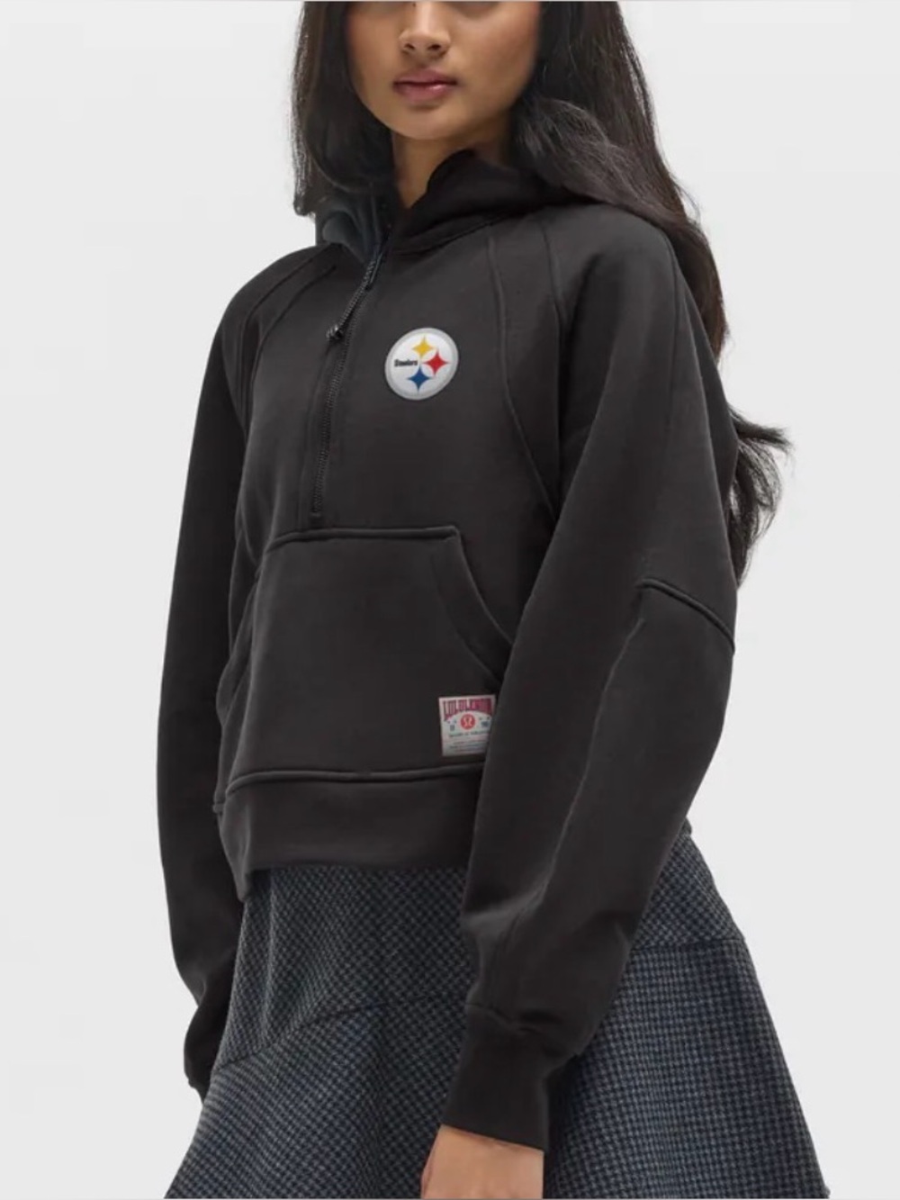 Lululemon x Pittsburgh Steelers Scuba Oversized Half-Zip Hoodie Black M/L NWT 🖤💛